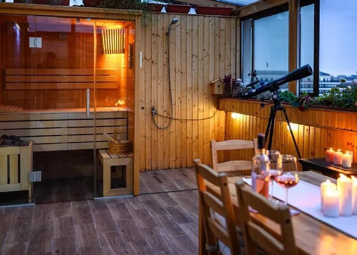 Penthouse With Sauna And Terrace Daire Bükreş