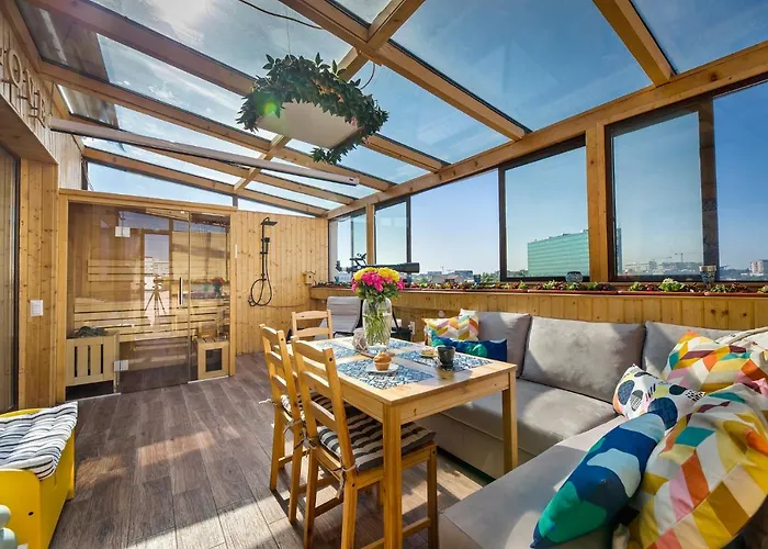 Penthouse With Sauna And Terrace * Bukareszt